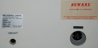 Streetly Electronics-Mellotron M400S and Muff